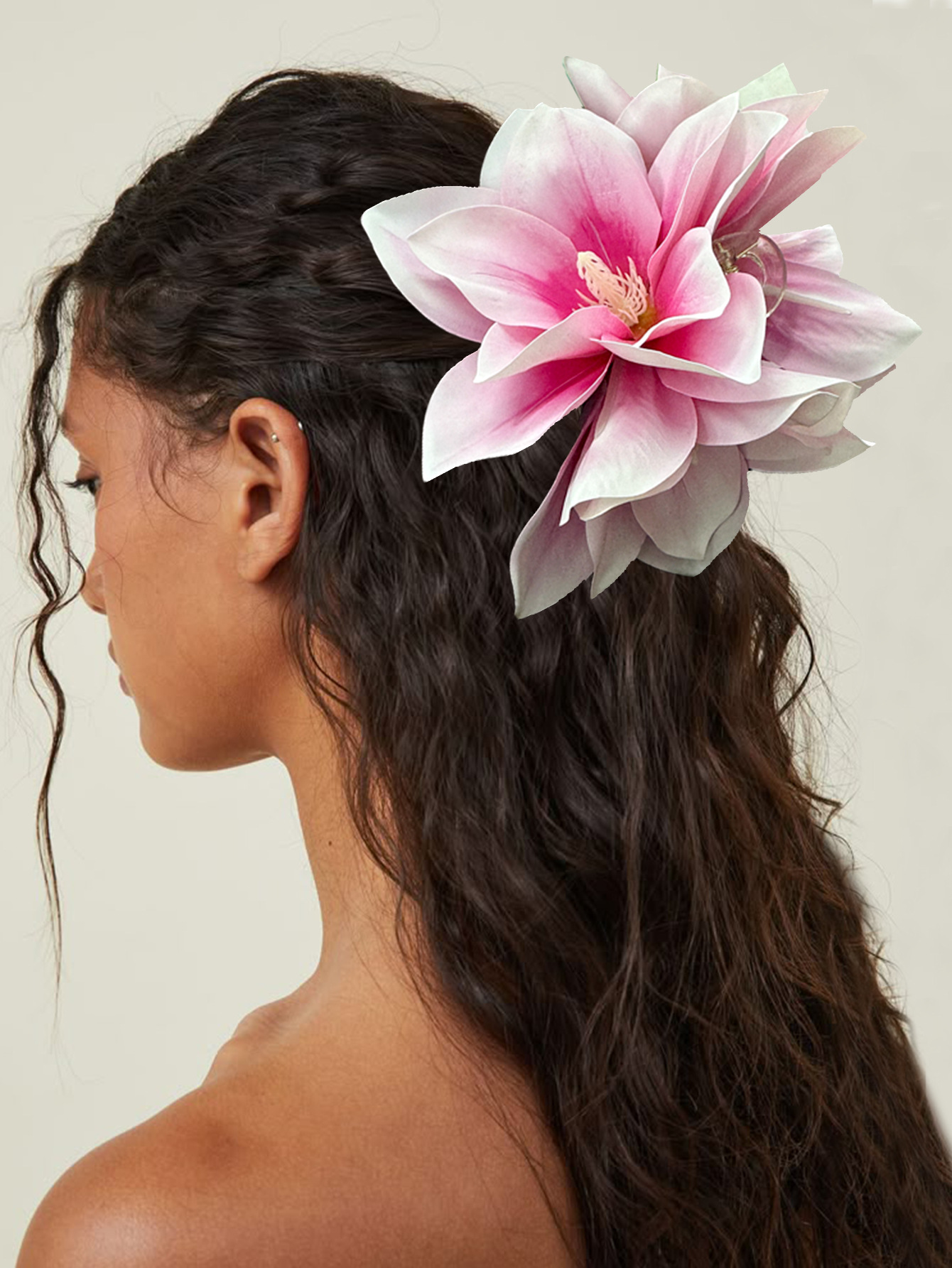 170g Weight Hair Claws Hair Accessories Type 1 Piece Quantity Date, Tea Party Occasion Plastic Material Flower Pattern All Seasons Season Women's Gender Pastoral, Simple Style Style Pastoral Simple Style Women's Flower Plastic Hair Claws 12