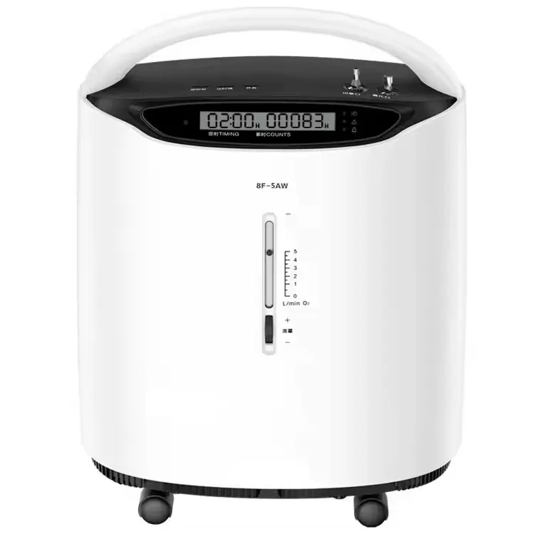 医用级5L小分子筛制氧机家庭便携式小型吸氧器双人吸氧机