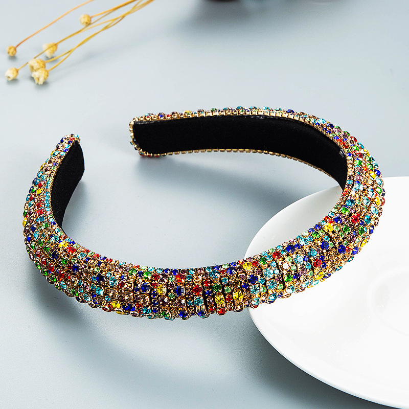 Wholesale Jewelry Baroque Full Diamond Fabric Headband Nihaojewelry display picture 9