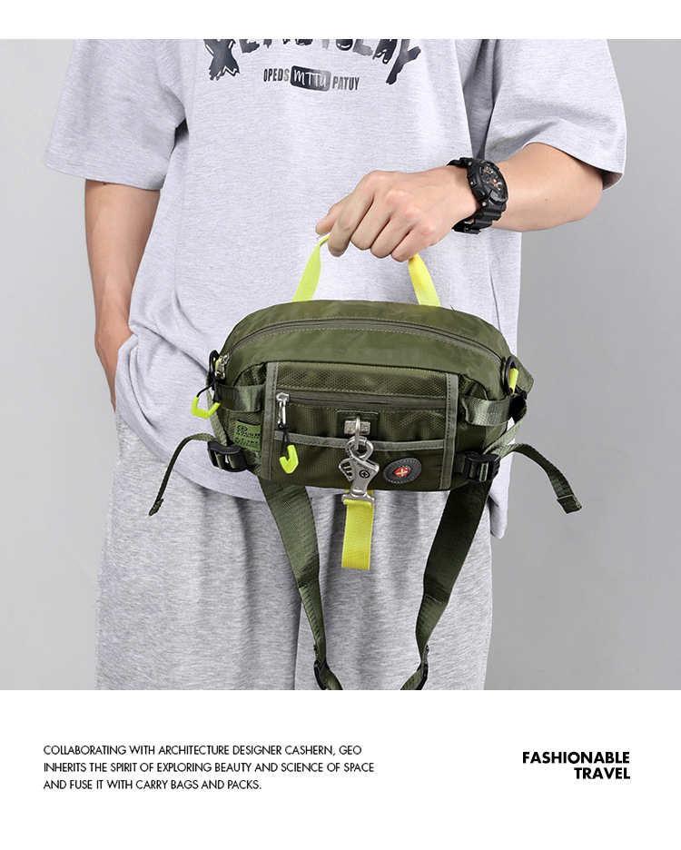 New cross-border large-capacity men's chest bag, outdoor single-shoulder bag, sports phone bag, multi-functional crossbody chest bag undefined