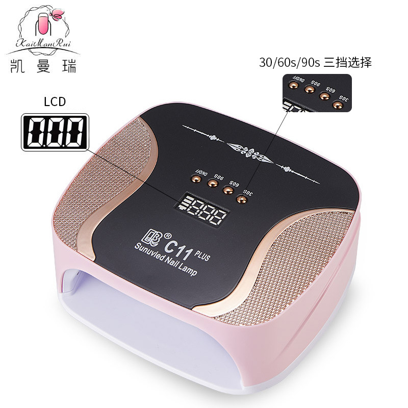 Lámpara de manicuras de alta potencia 188W tienda de manicuras transfronteriza especial de manicuras de luz de terapia de almacenamiento de energía de diamante tipo de lámpara de pegamento de manicuras