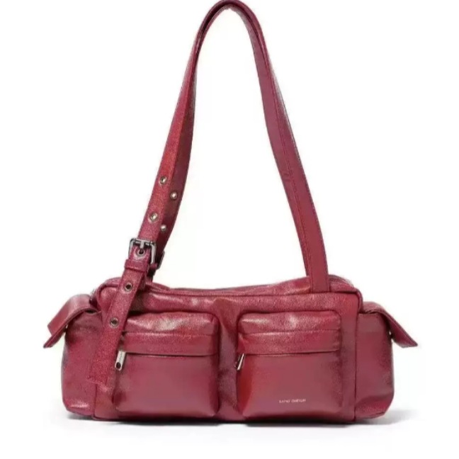 Ond Samooh estilo coreano de moda de mujer brazo locomotora bolso de hombro bolso ajustable de bolsillo