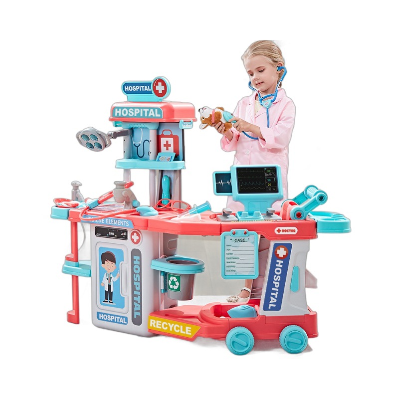 Niños pequeños médicos juegan juguetes para niños niñas niñas puzzle 3 - 6 años de edad 4 juegos de regalo de cumpleaños 5