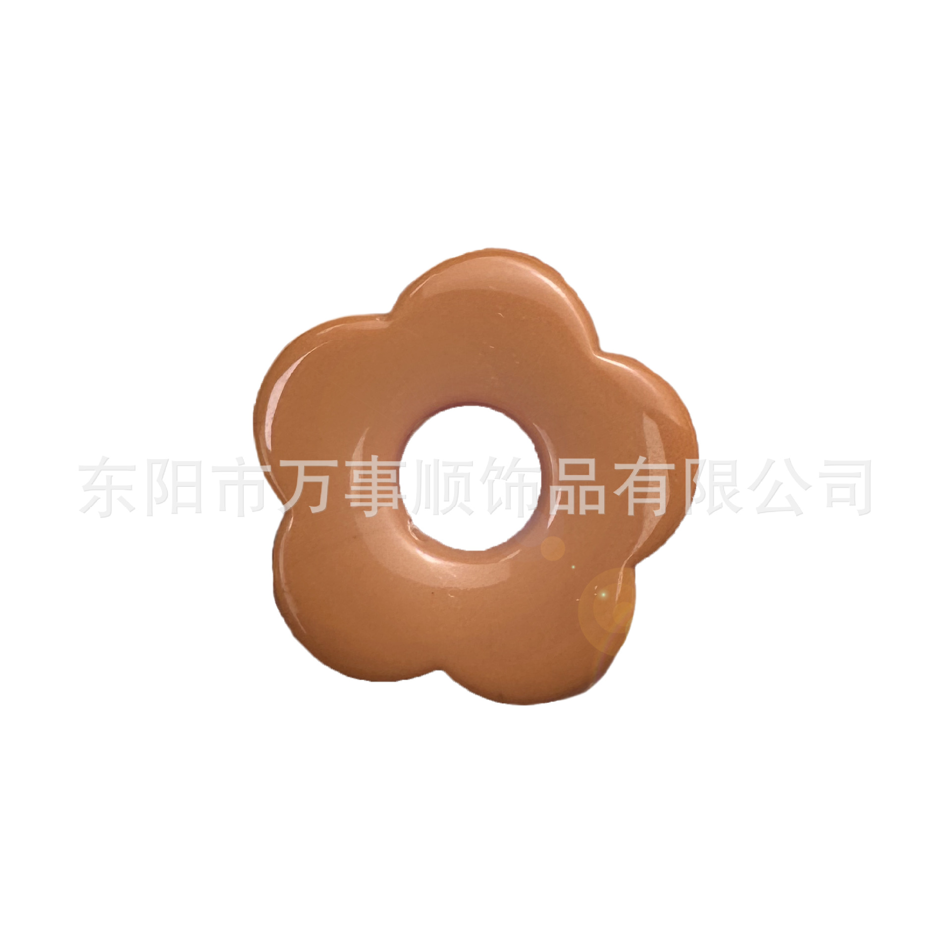 Europeo y americano transfronterizo dedicado a la protección del medio ambiente acrílico flor de cinco pétalos collar de bricolaje pendientes equipaje colgante accesorios de joyería al por mayor