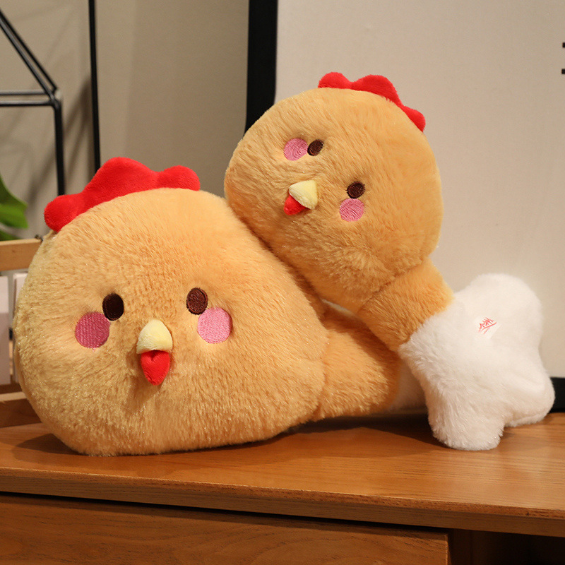 国境を越えた新しいチキンレッグぬいぐるみクリエイティブチキンレッグ枕人形女の子の誕生日プレゼント人形人形卸売|undefined