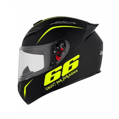 Four-Season Helmet, Foreign Trade | Motorcycle Safety Supplies - qk111-matte-black-66-with-clear-lenses-s