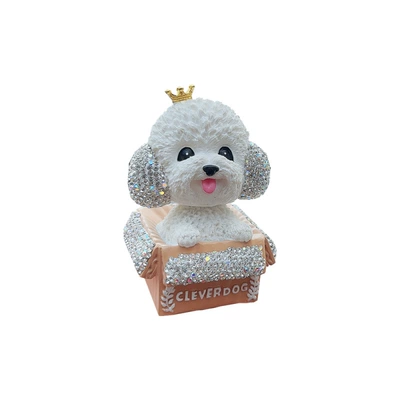 Car Ornaments with Diamonds, Teddy Dog – Car ornaments