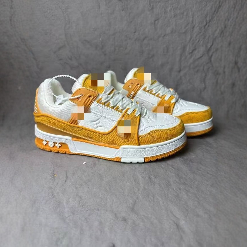 高版本牛仔小胖丁高奢字母潮鞋新款透气耐磨休闲鞋男女板鞋批发