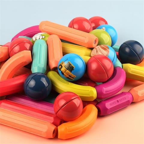 Béisbol magnético transfronterizo universal para niños pequeños ensamblaje puzzle imán infantil de 3 años para niños 5 juguetes para niñas