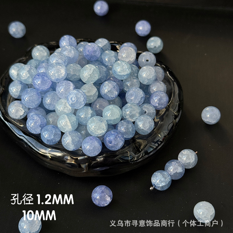 10mm vidrio jade esmaltado cuentas de vidrio sueltas cuentas graduadas DIY pulseras joyas materiales de alta calidad image 14