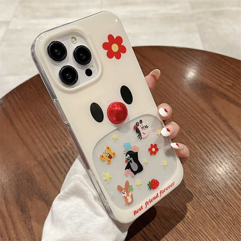 Funda para teléfono móvil iphone16ProMax 14 Apple 15 tridimensional 13 femenino 16