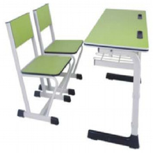 彩色学生培训课桌椅组合学校家具六边形辅导班少儿美术桌绘画桌