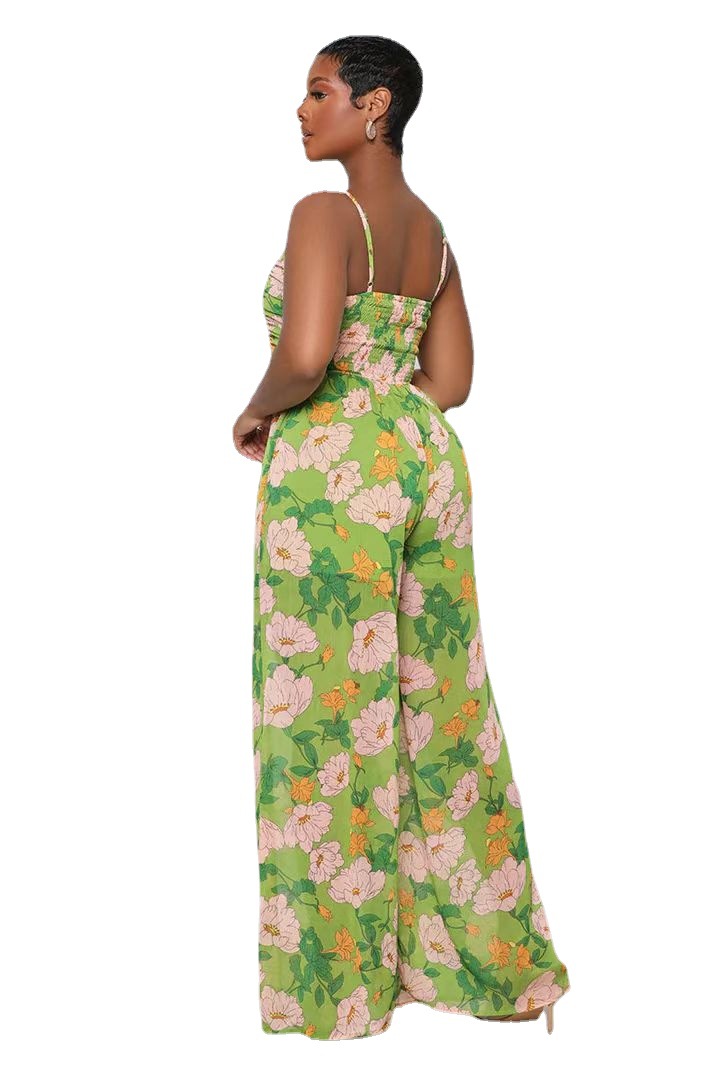 L0123 mid-Length impreso Sling color recto mono