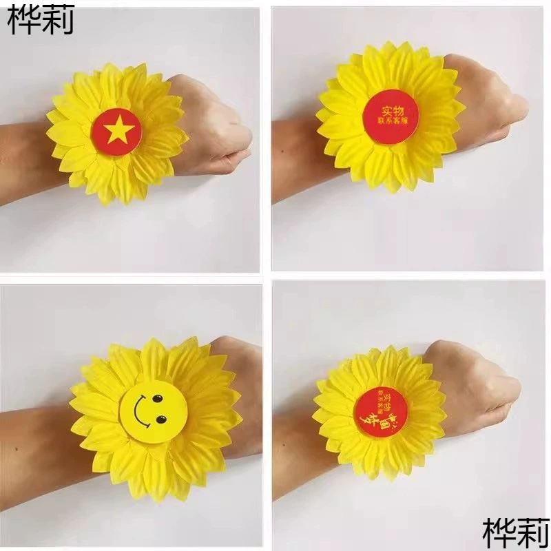 Кольцо для танцевального реквизита "Подсолнух" для детского хора, атмосфера солнца, национальный день, красное кольцо для песни