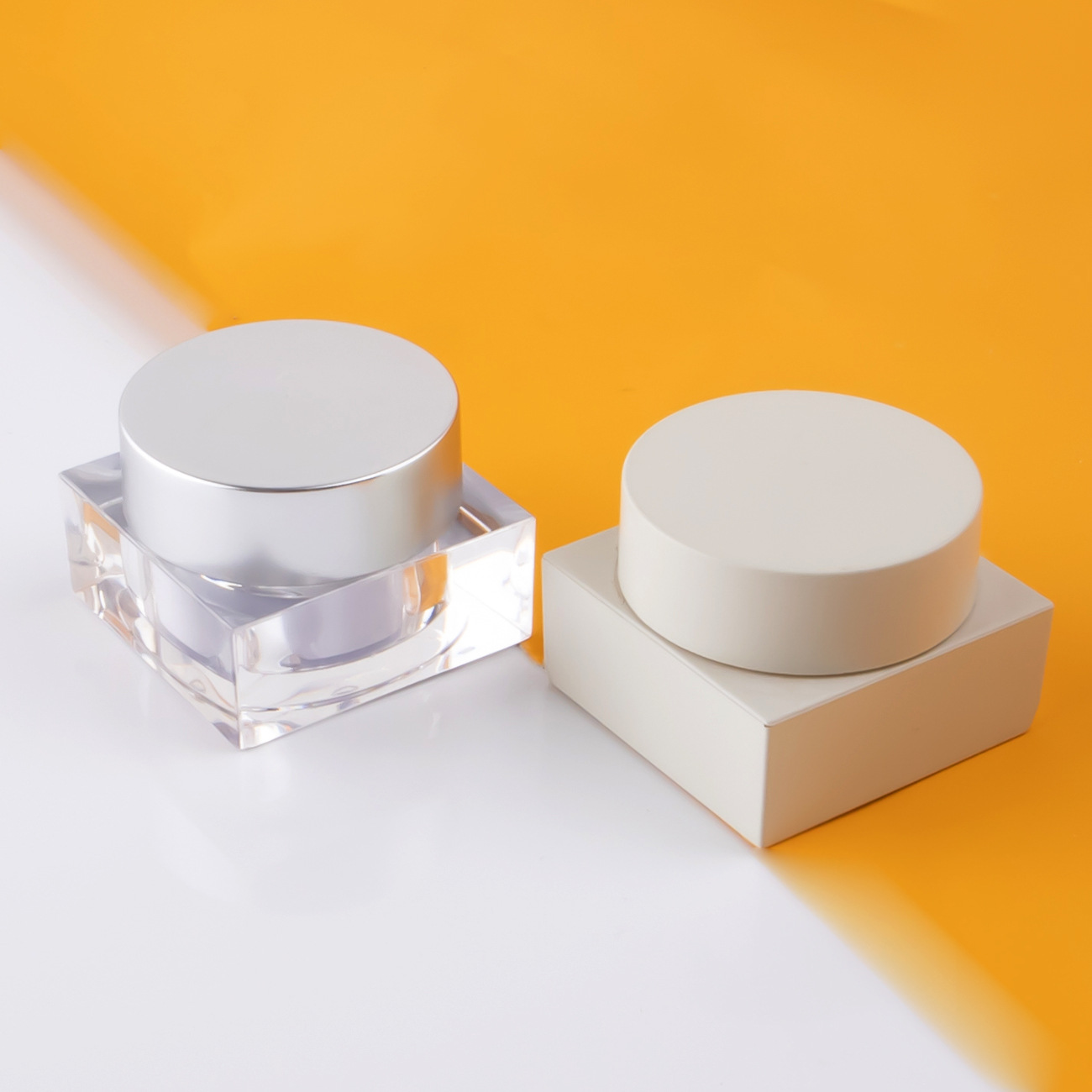 5g圆盖方形甲油胶瓶甲油胶空罐正方膏霜瓶眼霜分装瓶日式甲油胶罐