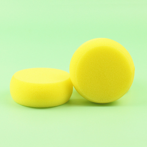 Car crystal-plated waxing sponge polishing waxing sponge wiping car wash car temperature-resistant high-density round sponge cleaning