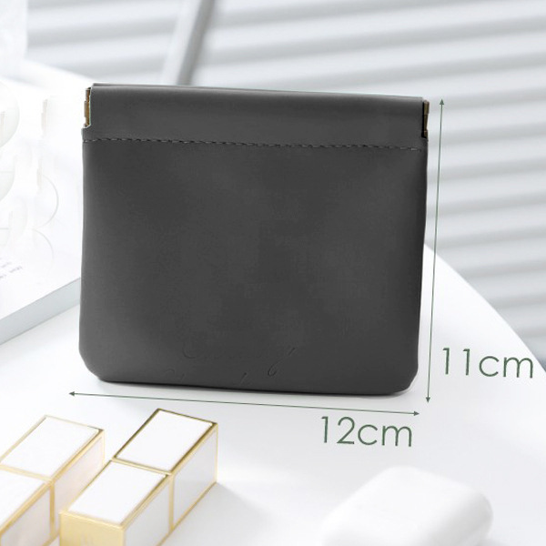 Exprimir metralla bolsa de cosméticos mini lápiz labial bolsa pu moneda monedero joyería bolsa de almacenamiento de auriculares bolsa de almacenamiento