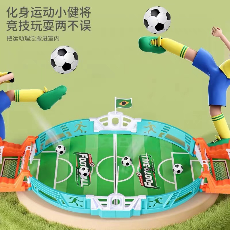 Cross-border Table-top Soccer Educational Pocket Two-person Battle Parent-child Interactive Indoor Table Game Large Soccer Field Toy
