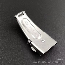 厂家直批手表配件表扣不锈钢双按超扣双保险折叠扣蘑菇钉表带扣