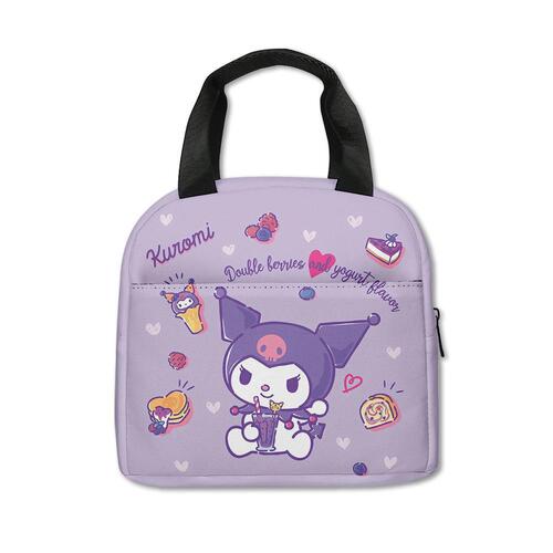3D New Print Hello Kitty Kuromi Picnic Bag for Primary School Students, Hand-held Ice Bag for Children's Lunch Bag
