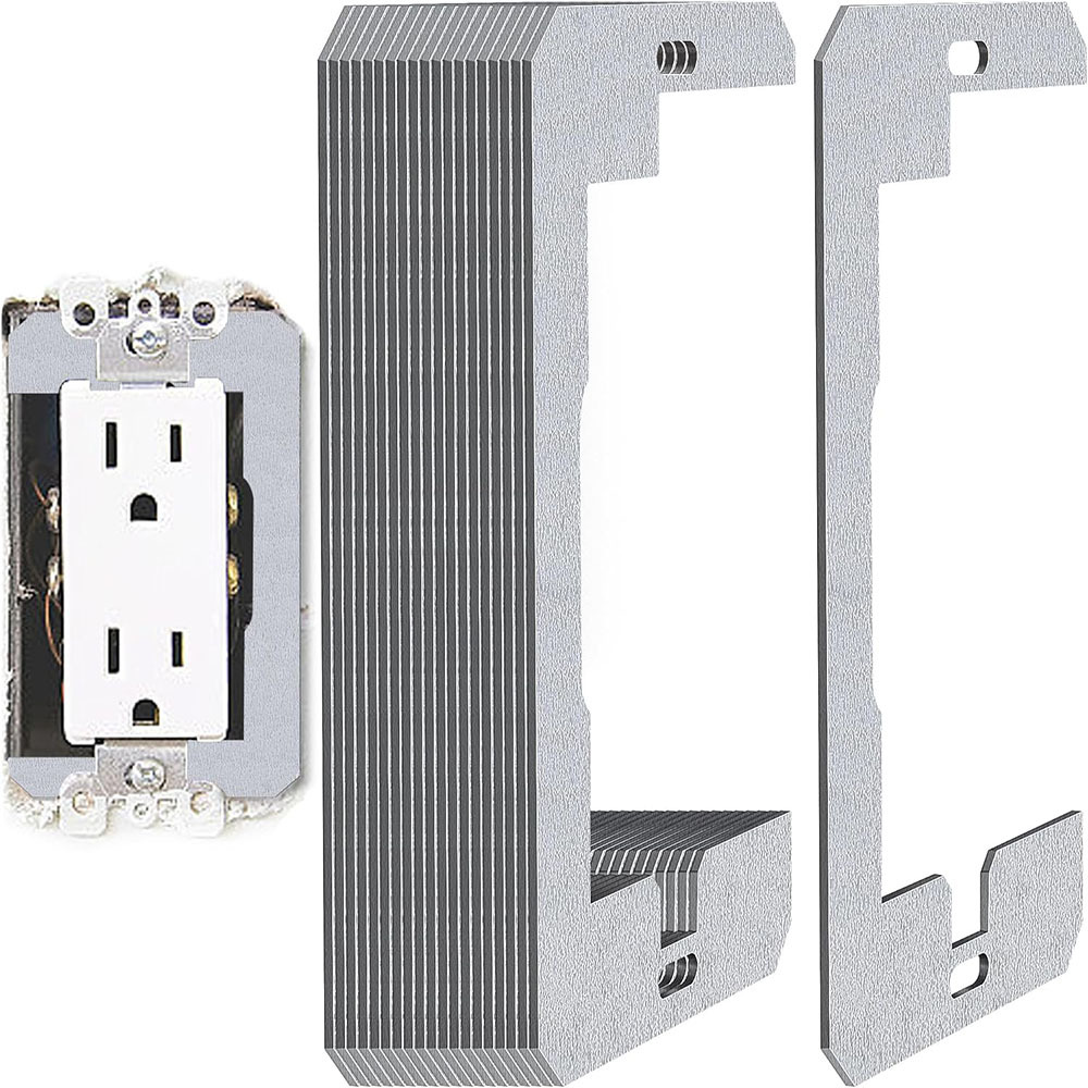美式插座 墙板垫片 金属齐平安装装置 调平板 Wall Plate Spacer