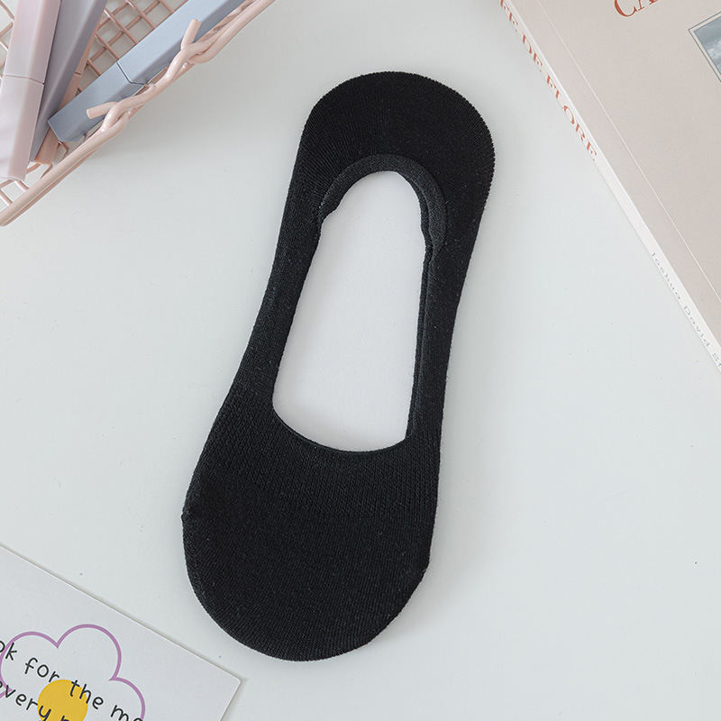 Calcetines de barco no caen calcetines de verano anti-deslizantes superficiales absorción de sudor calcetines de verano delgadas transpirables calcetines de mujer calcetines invisibles