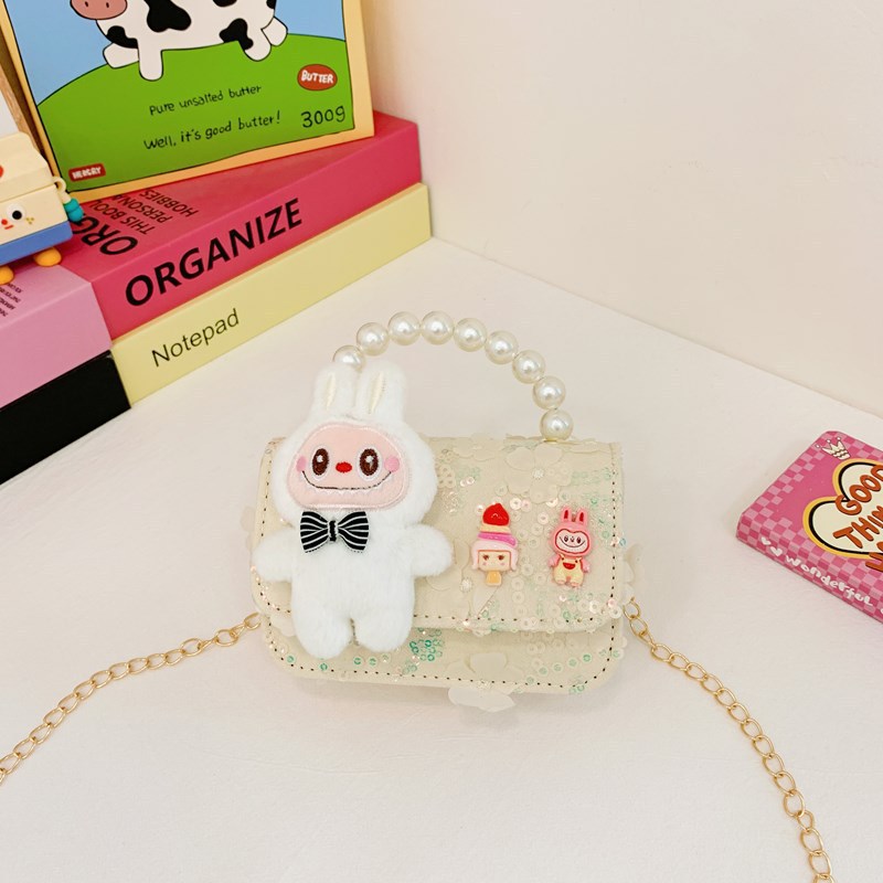 Bagos de perlas para niños 2024 nuevos bolsos para niños bolsos de mochila de niñas bolsos accesorios de princesa bolsos de viento de fragancia