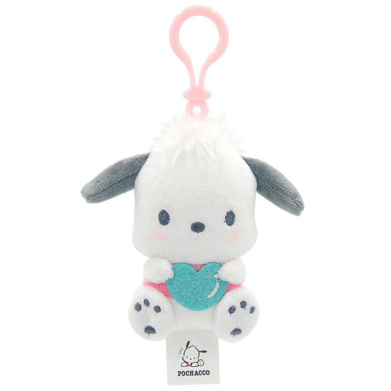 Плюшевый кулон Sanrio Hello Kitty, лицензионный талисман для сумки, плюшевый брелок, случайный цвет