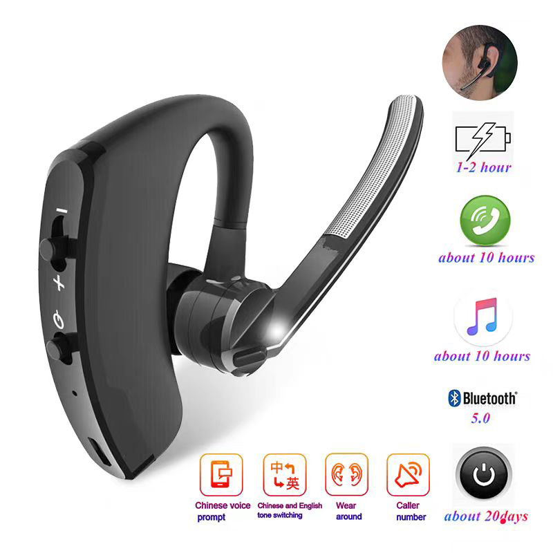 2025 New Bluetooth Headset Wireless Ear-hanging Customized Ultra-long Standby Endurance Long-wearing Pain-free Cross-border Explosions