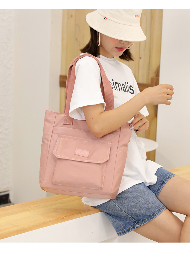 Custom-made tote bags for women, large-capacity fashionable and trendy handbags, printed LOGO nylon water-resistant single-shoulder bags undefined