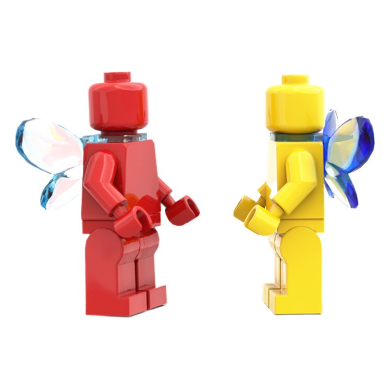 Domestic Moc Small Particle Building Blocks, Plain Figures, Children's Assembly Toys, Plain-Colored Dolls, Uv Printed from Provided Images