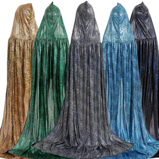 Halloween Costumes for Adults and Children, Parent-Child Performance Costumes, Sequined Cloaks with Hoods, Witch Death Cloaks, Cross-Border