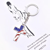 Fashionable metal keychain, simple and elegant design, USA