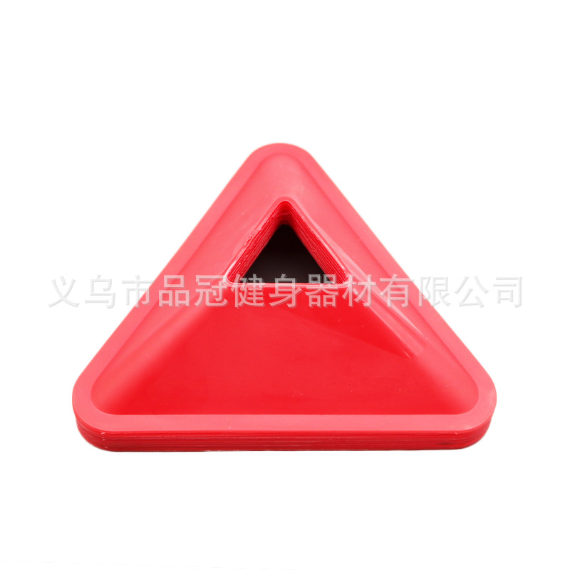Triángulo logo placa fútbol equipo de entrenamiento logo placa obstáculo baloncesto equipo de entrenamiento al por mayor descuento