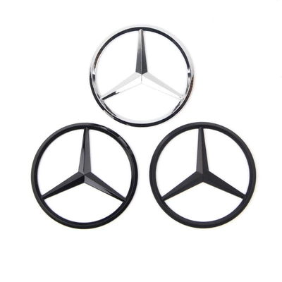 Suitable for Mercedes-Benz Tail Box Label 9cm Label Car Tail Label Trunk Label Car Label 90mm Rear Label Star Label Tailgate Label (Car logo)