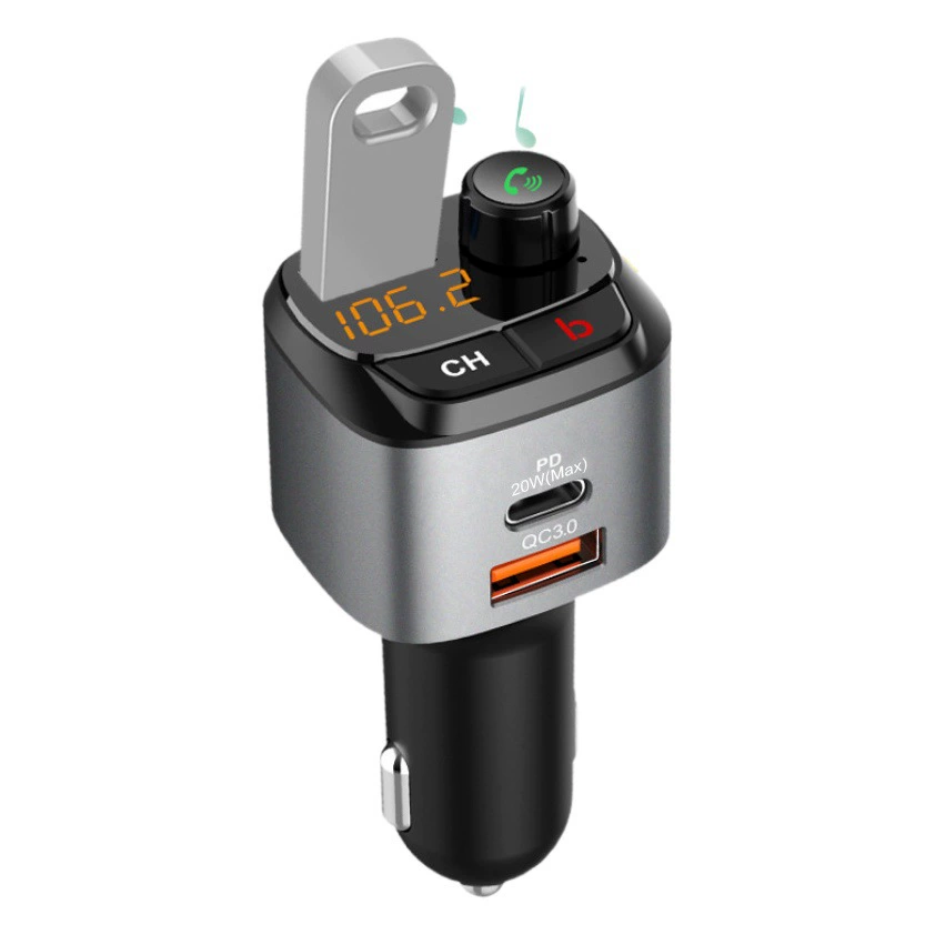 Передатчик Bluetooth автомобиля фабрики оптовый беспроводной с быстрой зарядкой и интерфейсом типа c