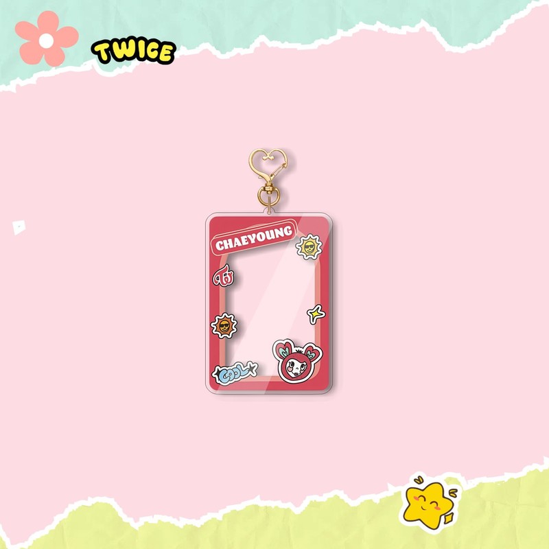 TWICE アクリルキーホルダー 新しいウサギガスガールグループカードキーホルダーフォトフレームペンダントスターパーソナル|undefined