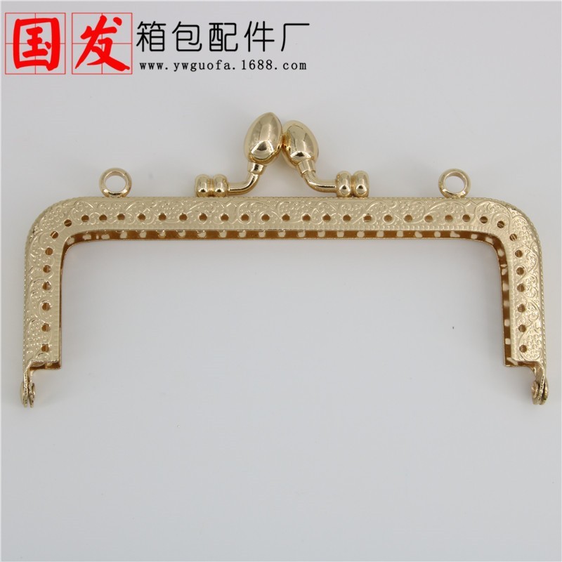 Spot 12.5 * 5CM relieve cuadrado cabeza de brotes de oro bronce oro claro