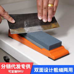 砥石家庭用包丁厨房開刃ブラウンコランダム大サイズ木工屋外油石流通代行