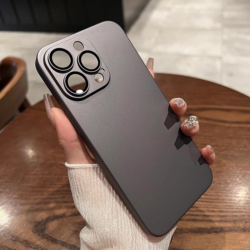 For iphone16pro Phone Case Lens All-inclusive Apple 15proMax Ultra Thin 14plus Frosted Hard Case