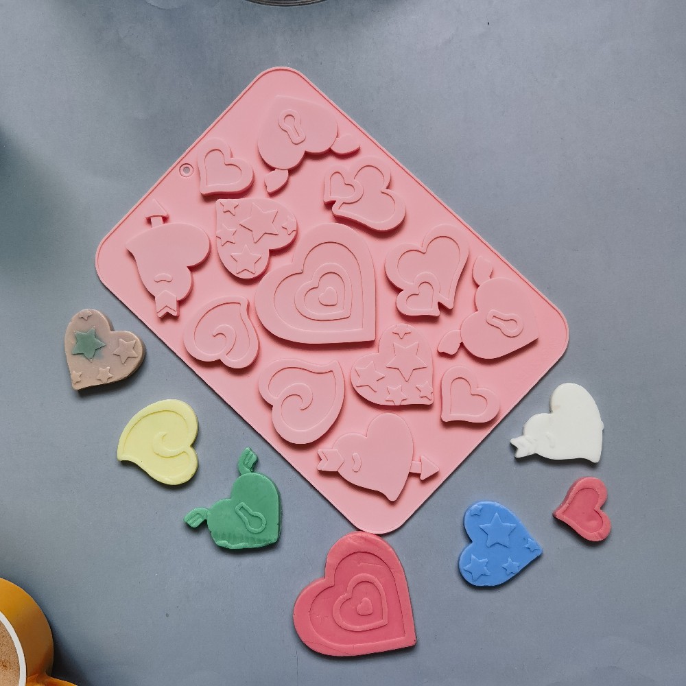 13 incluso más amor 283 molde de silicona pudín molde de postre decoración de pastel de cocina para hornear