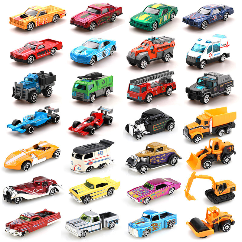[Directly from the Manufacturer] Children's Alloy Toy Cars Suitable for Arcade Claw Doll Baking Cake Shop Accessories and Decorations