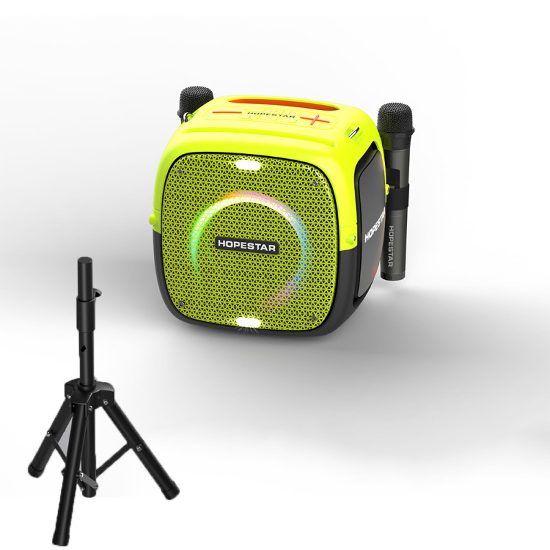 HOPESTAR PartyOne アウトドアポータブルBluetoothスピーカー デュアルマイク 80W重低音 スタンド付き|undefined