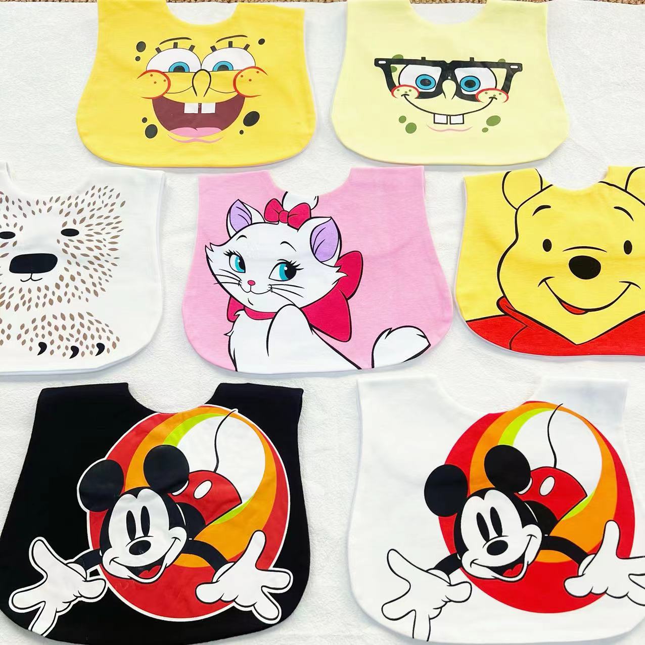 waterproof children's cartoon eating bib for new born