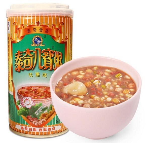 泰奇八宝粥原味优惠装370g*12罐 大罐装红豆香沙紫薯粥速食粥整箱|undefined