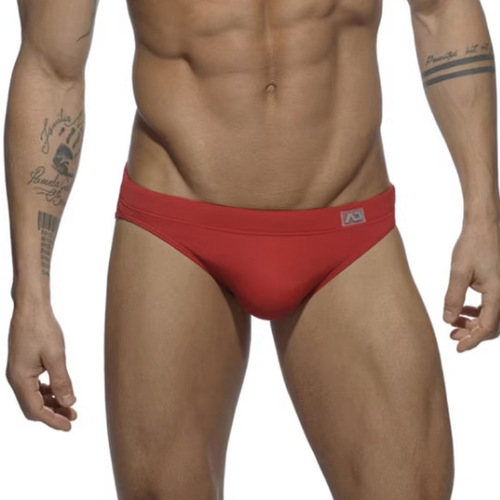 New style underwear, fashionable, sporty and sexy, ultra-fine nylon men's U convex triangle AD, same style hot spring swimming trunks, foreign trade batch