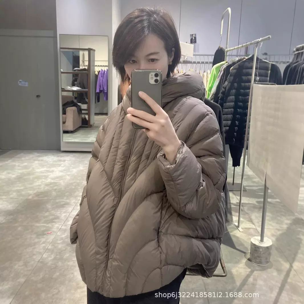 定制秋冬新品羽绒服外套中长款连帽面包服