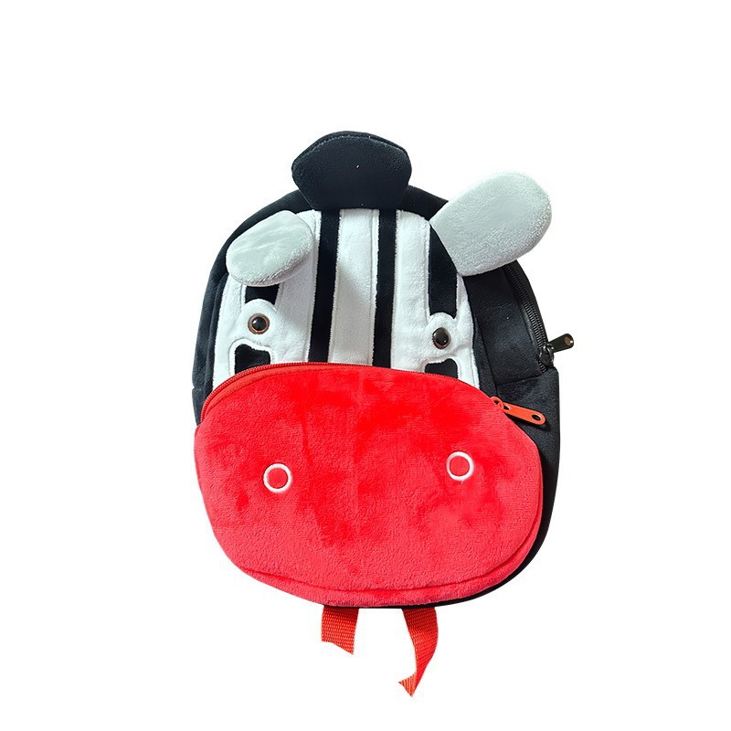 Animal bordado serie lindos niños mochila mochila mochila de peluche fábrica de bolsas de jardín de infantes al por mayor
