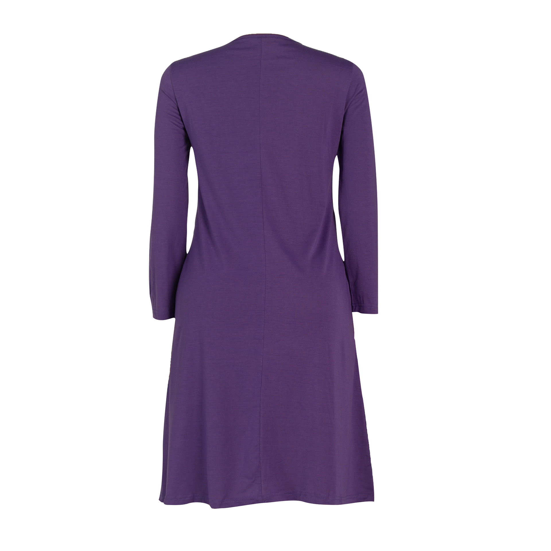 Women Clothing Dress Long Sleeve T-shirt Mid Solid Color Basic Summer Autumn