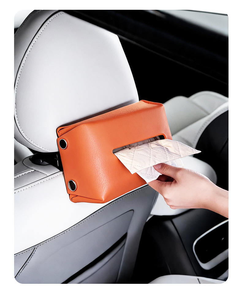 Car Tissue Box, In-Car Tissue Holder, Hanging Type, Thick Tissue Bag